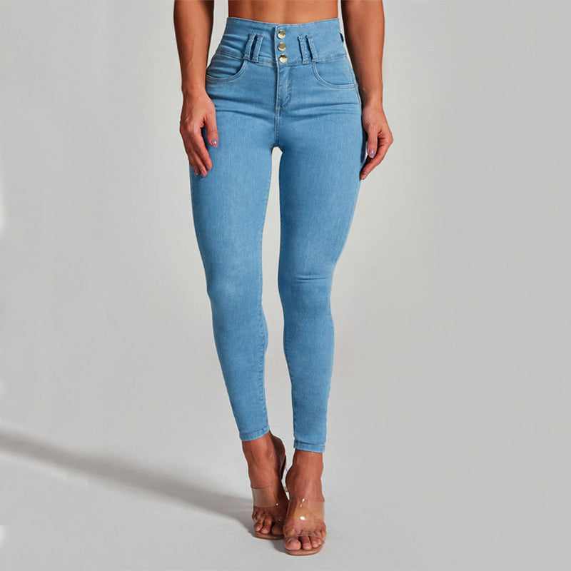 jeans taille haute