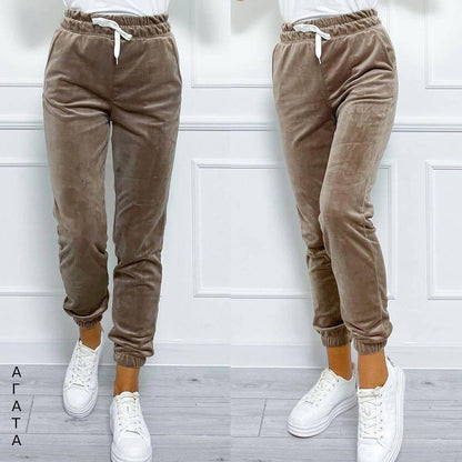 Pantalon de jogger avec ceinture élastique et cordon de serrage