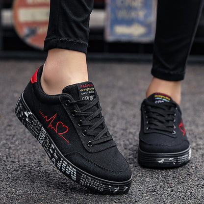 Chaussure plates en toile pour femmes et hommes